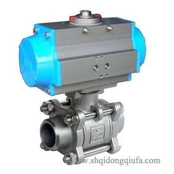 氣動(dòng)三片式焊接球閥