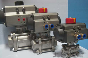 三片式氣動球閥